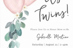 Cute Twin Girl Baby Shower Invitations + Ideas | Baby Care 101: Essential Tips for Happy, Healthy Babies