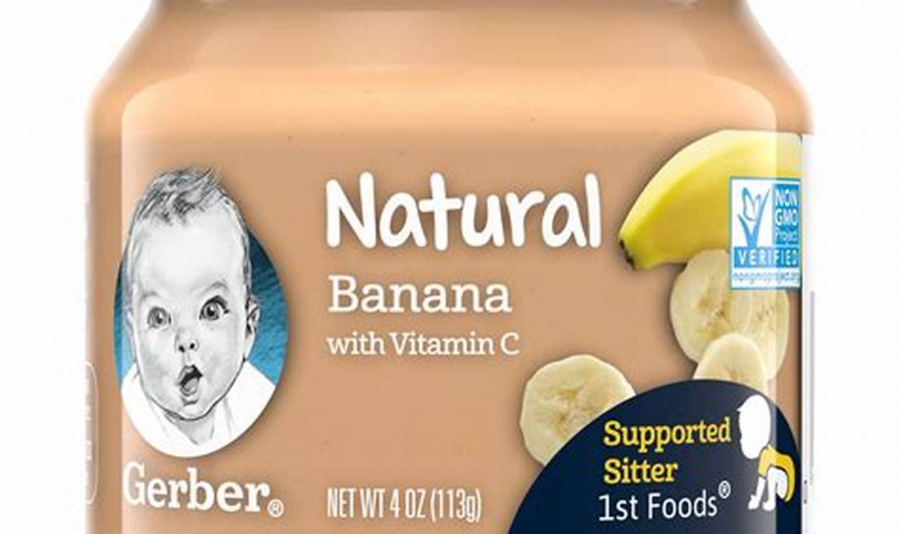 Gerber Banana Baby Food Ingredients: What's Inside? Guide Baby Care 101: Essential Tips for Happy, Healthy Babies Gerber Banana Baby Food Ingredients: What's Inside? Guide | Baby Care 101: Essential Tips for Happy, Healthy Babies