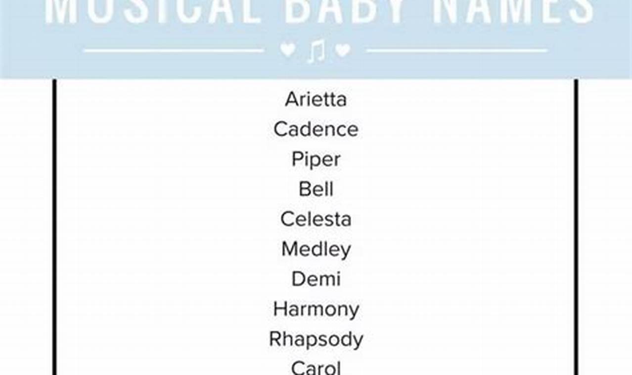 Melodic Music Baby Names: Inspiration + Ideas Baby Care 101: Essential Tips for Happy, Healthy Babies Melodic Music Baby Names: Inspiration + Ideas | Baby Care 101: Essential Tips for Happy, Healthy Babies