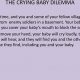 Babies' Cries: Navigating the Moral Dilemma Risk | Baby Care 101: Essential Tips for Happy, Healthy Babies