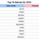 Baby Name Trends: Top 10 Baby Names of 2010 - Still Popular? | Baby Care 101: Essential Tips for Happy, Healthy Babies
