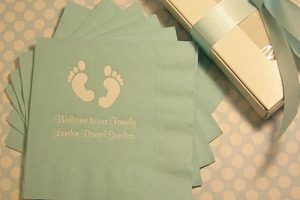 Shop Personalized Baby Shower Napkins Now! Cute &amp; Custom | Baby Care 101: Essential Tips for Happy, Healthy Babies