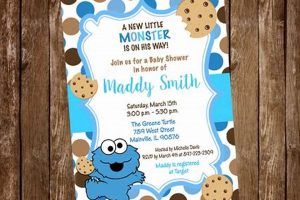 Cute Cookie Monster Baby Shower Invitations + Ideas! | Baby Care 101: Essential Tips for Happy, Healthy Babies