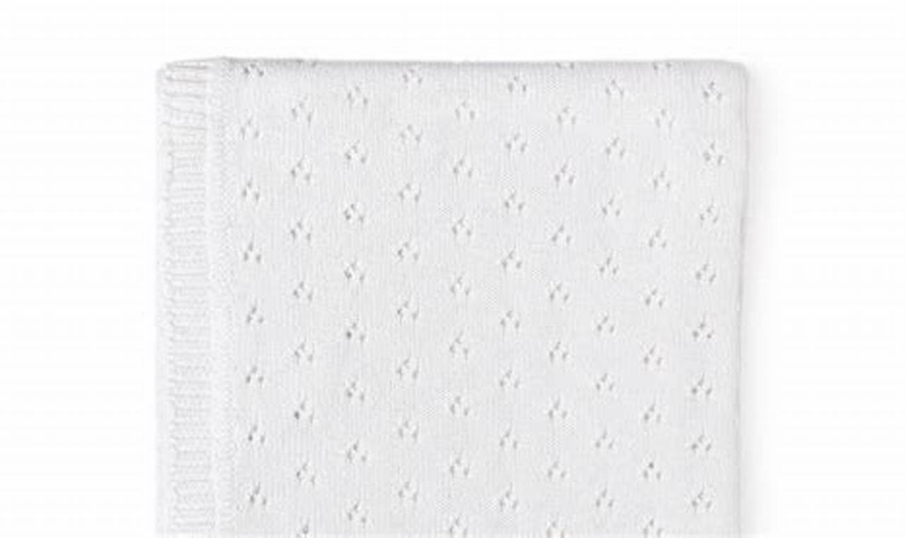 Soft & Safe Pointelle Baby Blanket: Breathable Comfort! | Baby Care 101: Essential Tips for Happy, Healthy Babies
