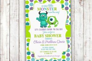 Monster-iffic! Monsters Inc Baby Shower Invitations + Ideas | Baby Care 101: Essential Tips for Happy, Healthy Babies