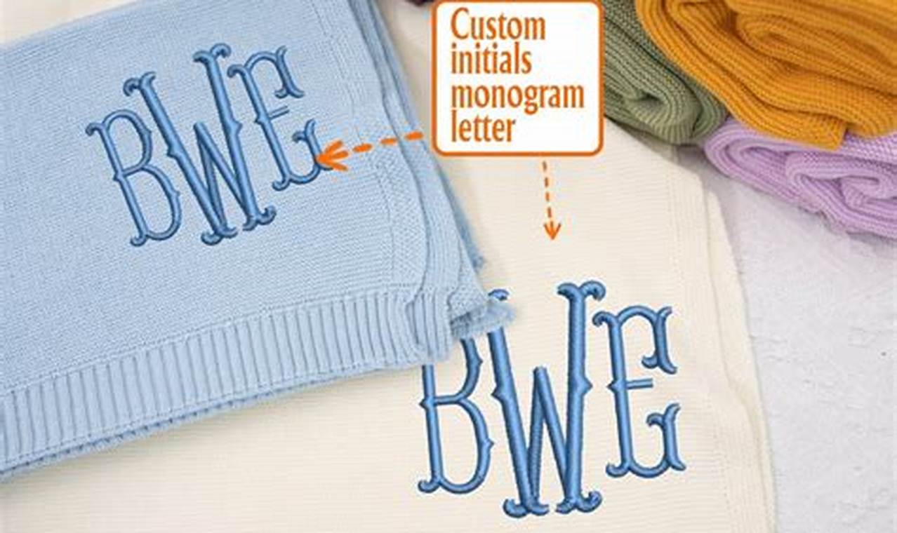 Personalized Monogram Blanket Baby: Soft & Safe | Baby Care 101: Essential Tips for Happy, Healthy Babies