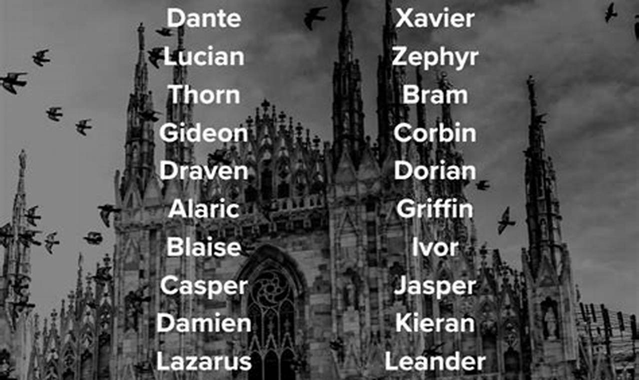 Dark &amp; Unique Goth Baby Boy Names + Meanings | Baby Care 101: Essential Tips for Happy, Healthy Babies