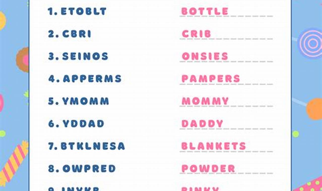 Easy Baby Word Scramble Answers + Fun Tips! | Baby Care 101: Essential Tips for Happy, Healthy Babies