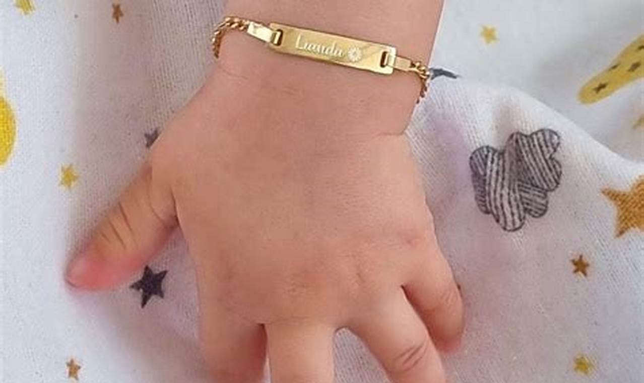 Personalized Real Gold Baby Bracelet with Name - Heirloom | Baby Care 101: Essential Tips for Happy, Healthy Babies